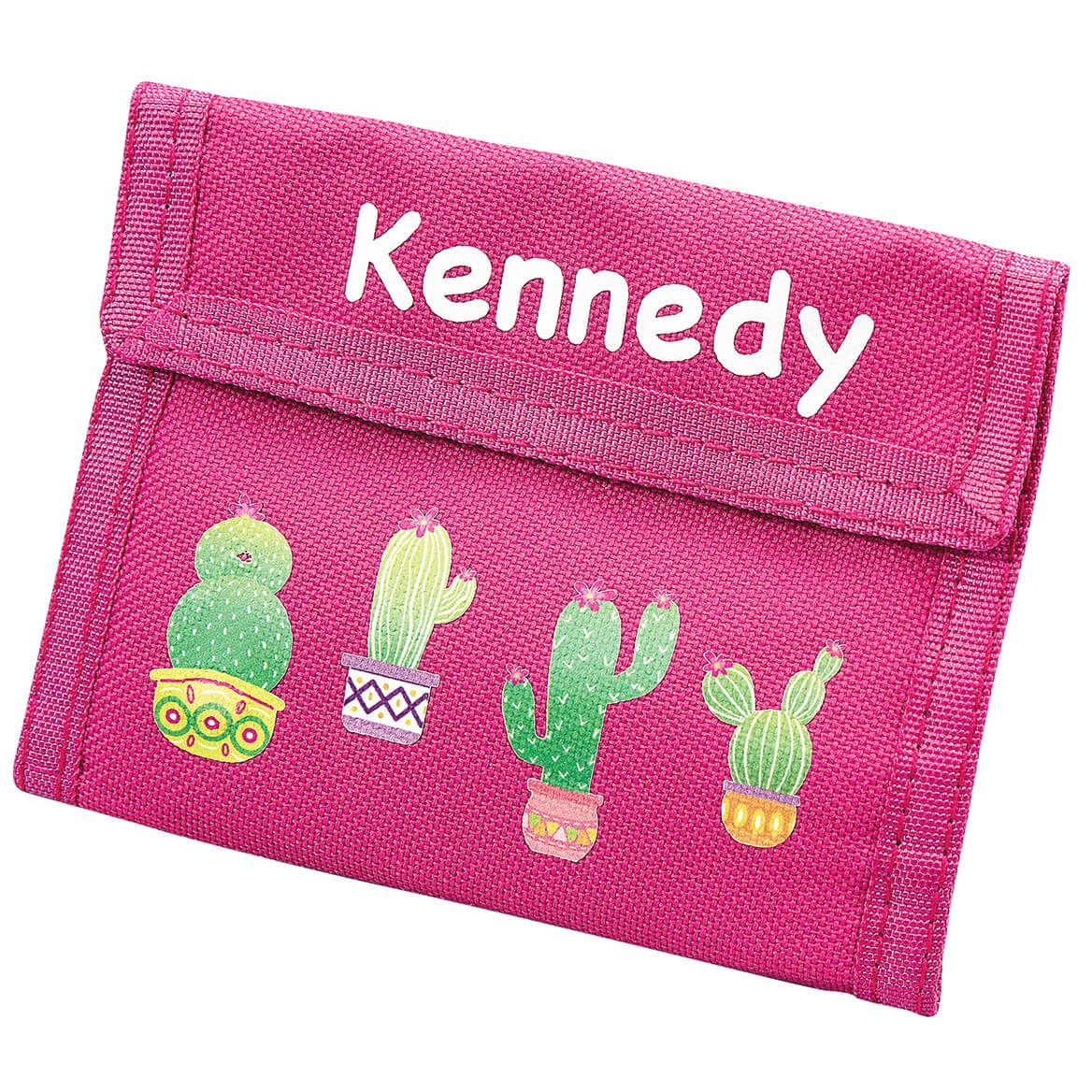 Personalized Children's Cactus-Themed Wallet + '-' + 373904