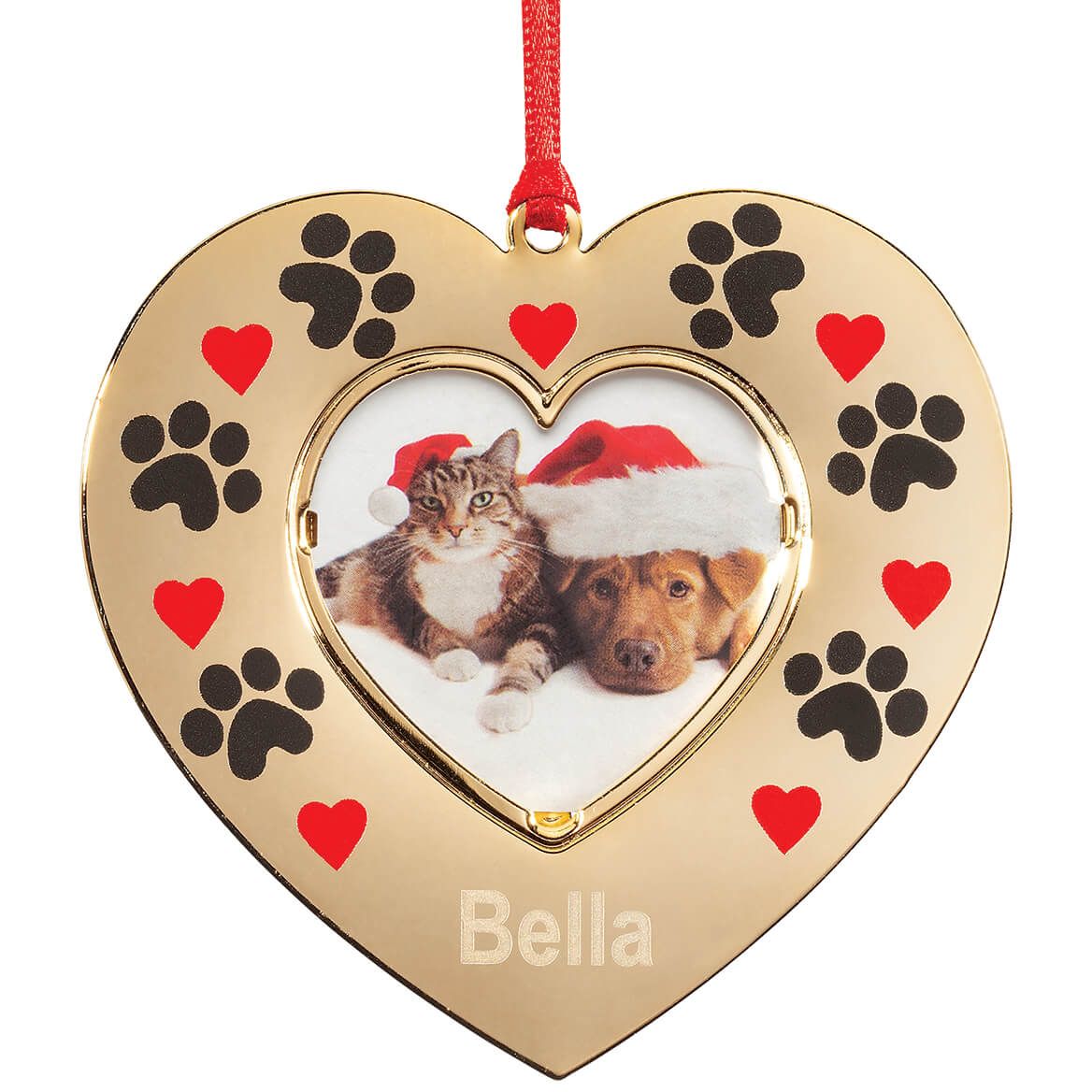 Personalized Goldtone Pet Frame Ornament + '-' + 373982