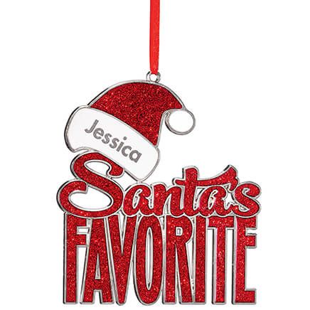 Personalized Santa's Favorite Ornament-373988