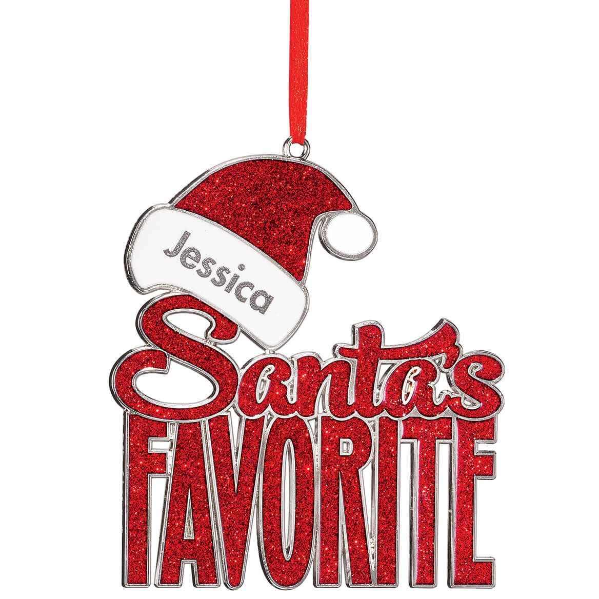 Personalized Santa's Favorite Ornament + '-' + 373988