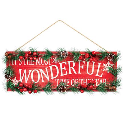 Most Wonderful Time Wall Hanging by Holiday Peak™-374034