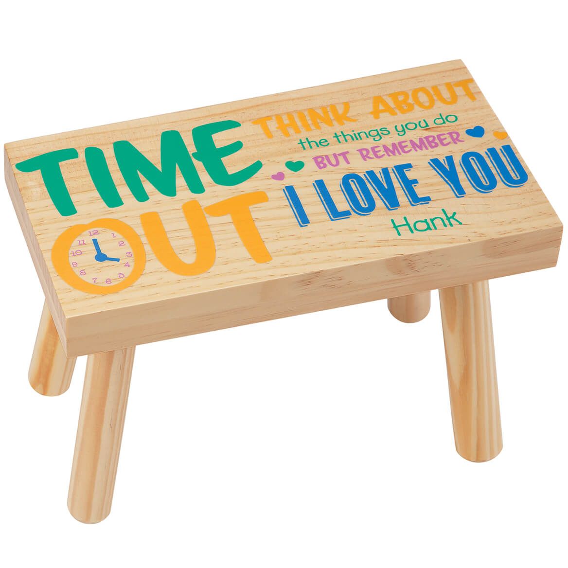 Personalized Children's Time Out Stool + '-' + 374077