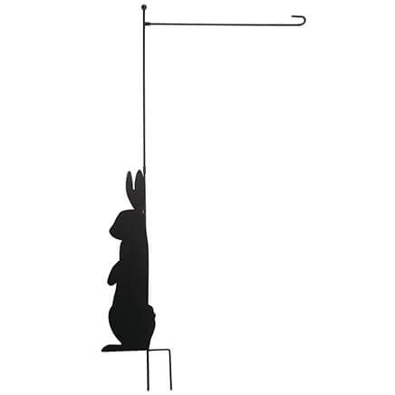 Bunny Silhouette Metal Garden Flag Holder by Fox River™ Creations-374105