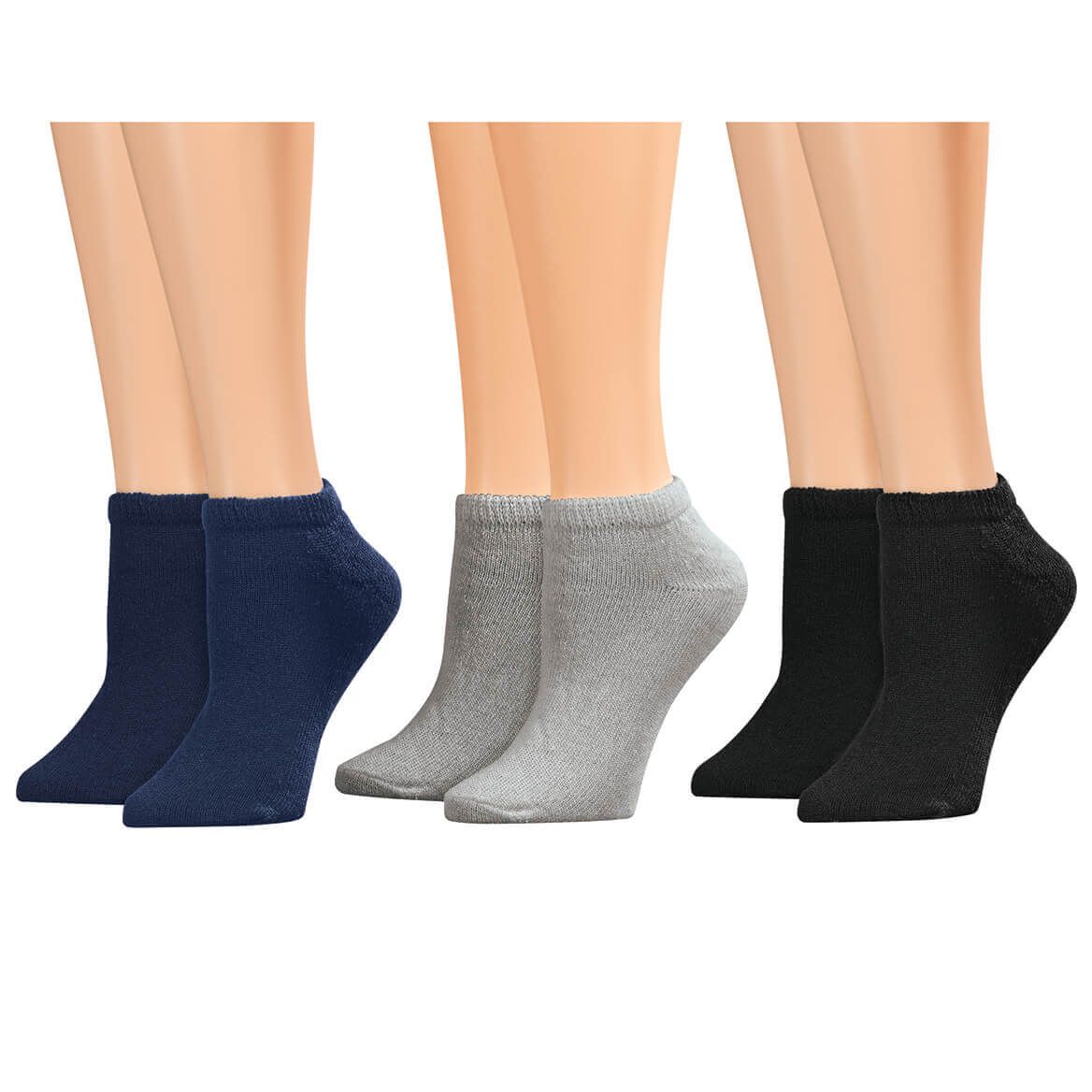 Low-Cut Diabetic Socks by Silver Steps™, 3 Pairs + '-' + 374149