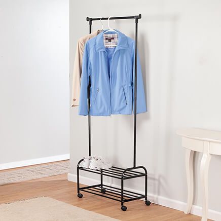 Rolling Garment and Shoe Rack-374169