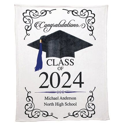 Personalized Graduation Fleece Blanket, 50"x60"-374172