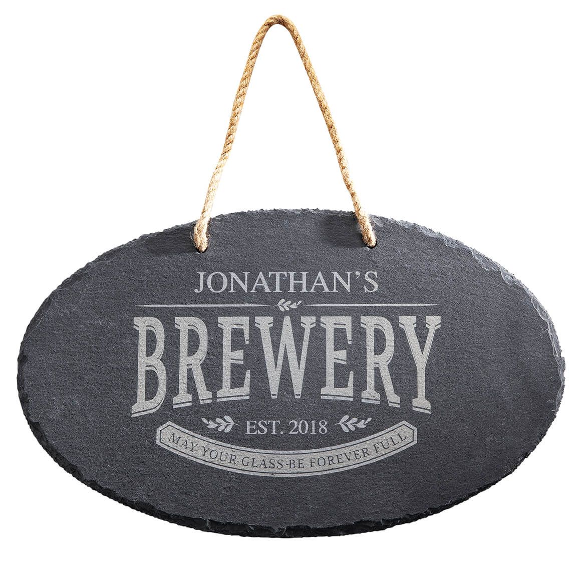 Personalized Brewery Slate Plaque + '-' + 374210