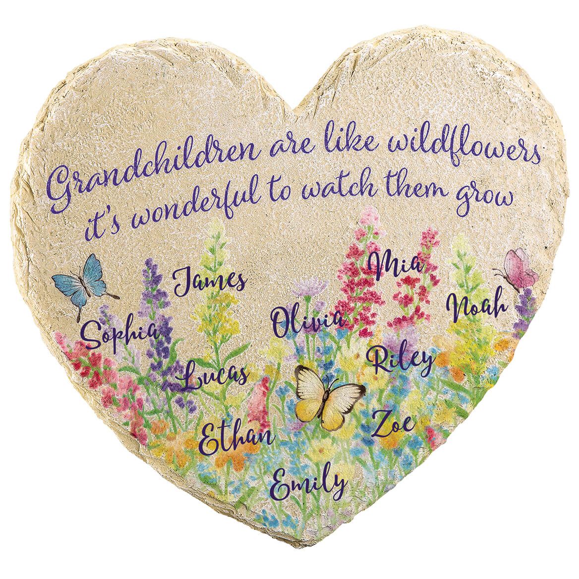 Personalized Grandchildren Wildflowers Garden Stone + '-' + 374227