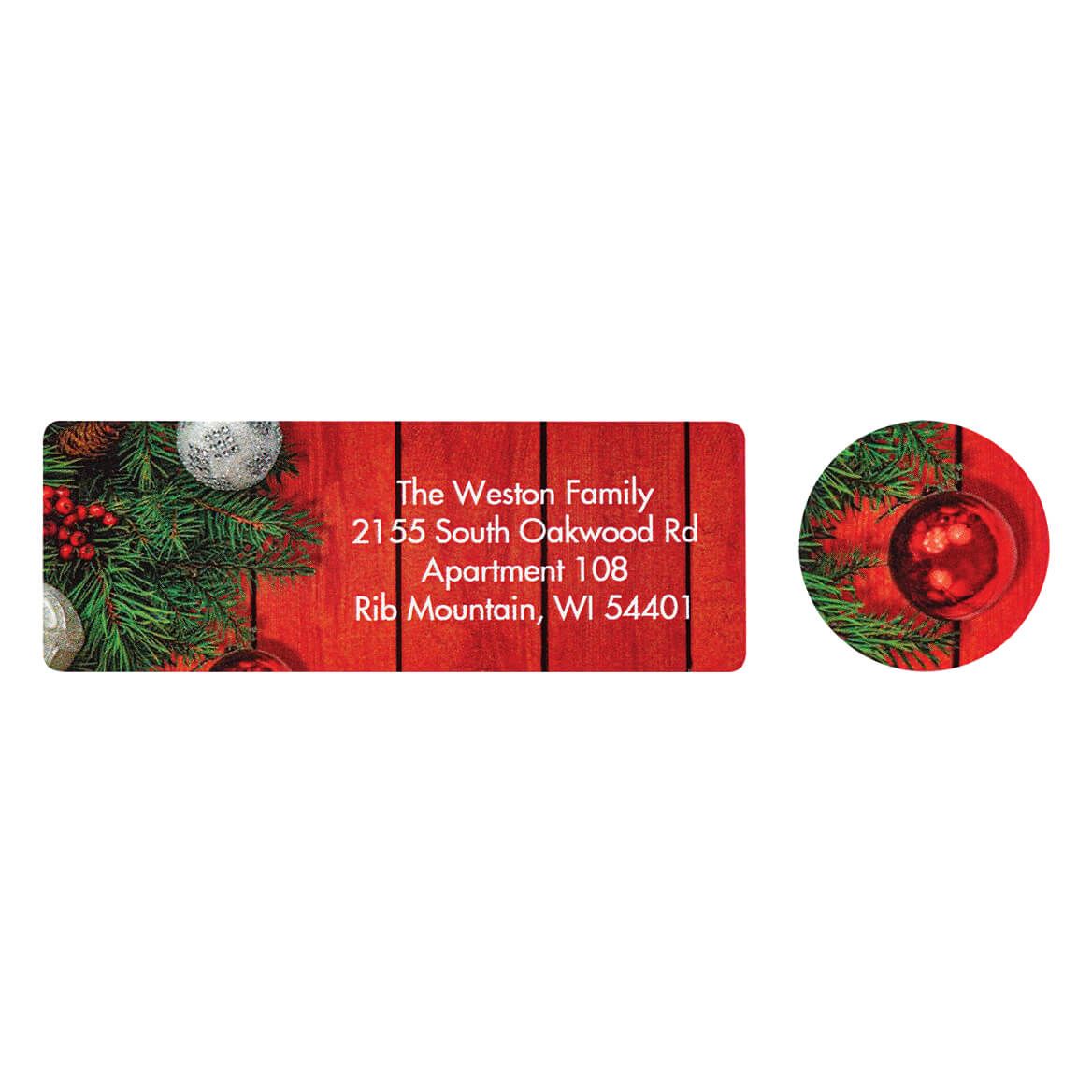 Personalized Christmas Home Labels and Seals, Set of 20 + '-' + 374311