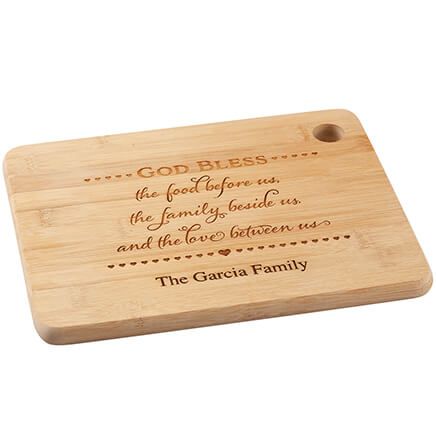 Personalized "Bless The Food Before Us" Cutting Board-374403