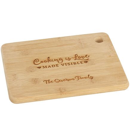 Personalized "Cooking is Love" Cutting Board-374405