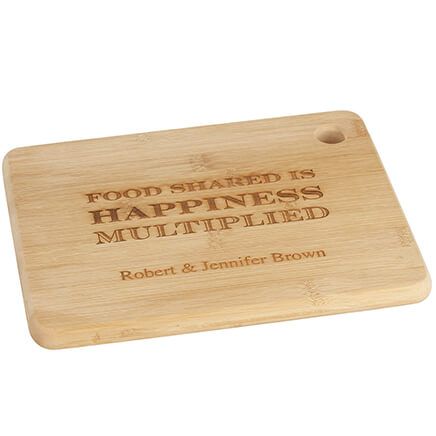 Personalized "Food Shared" Cutting Board-374406