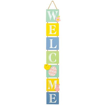Hanging Welcome Easter Sign by Holiday Peak™-374552