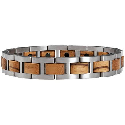 Magnetic Bracelet with Wood Accents-374587