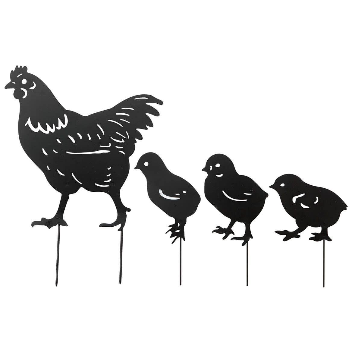 Hen & Chicks Silhouette Stakes by Fox River™ Creations, Set of 4 + '-' + 374717