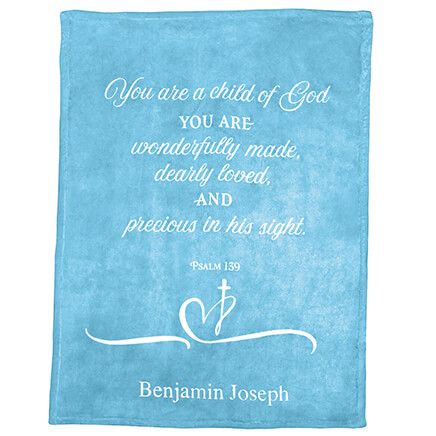 Personalized Children's Baptismal Blanket-374727