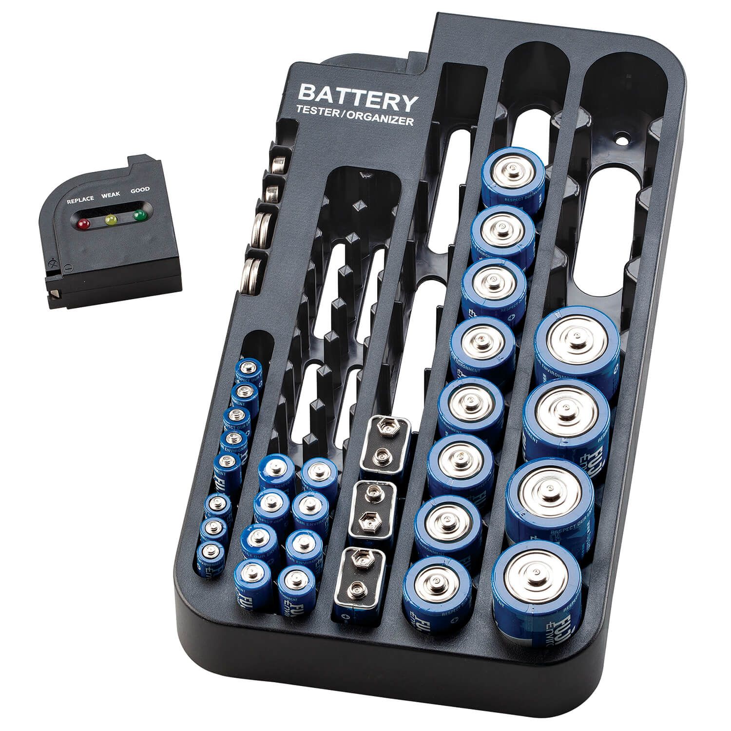 Battery Organizer with Tester + '-' + 374737