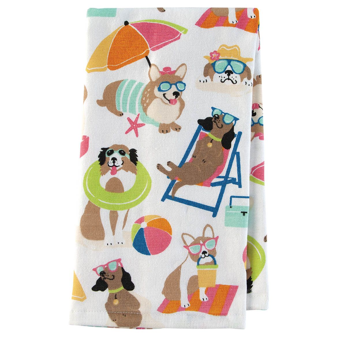 Dog Days of Summer Kitchen Towel + '-' + 374744