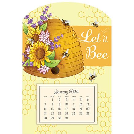 Let It Bee Mini Magnetic Calendar-374776