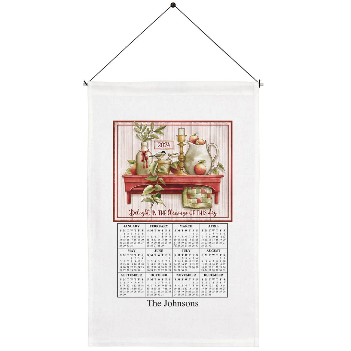 Personalized Blessing Calendar Towel + '-' + 374782
