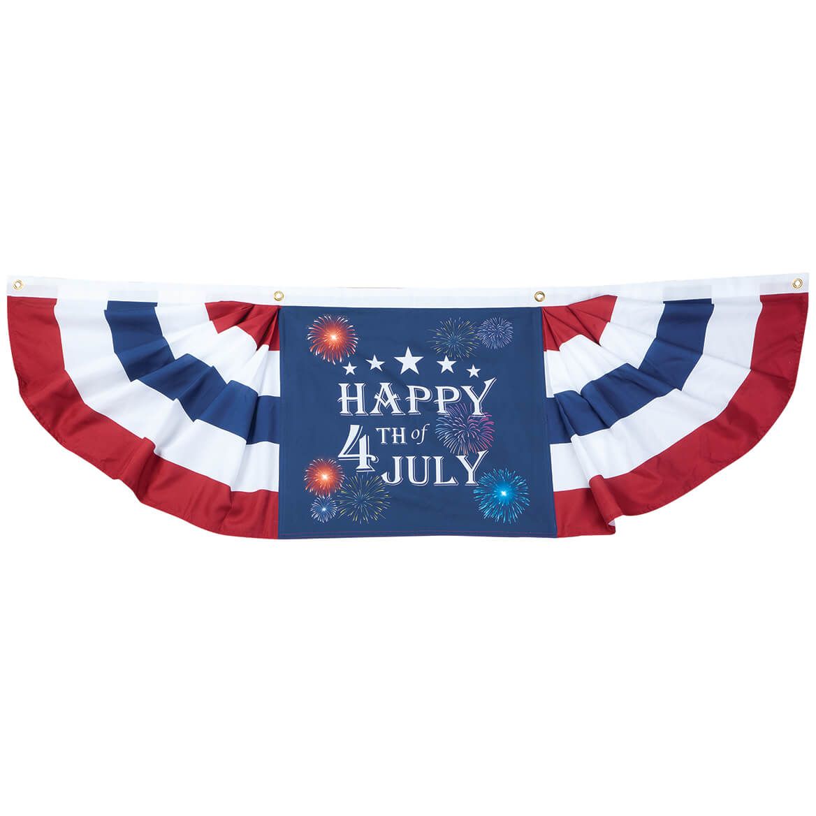 Lighted "Happy Fourth of July" Bunting by Holiday Peak™ + '-' + 374833