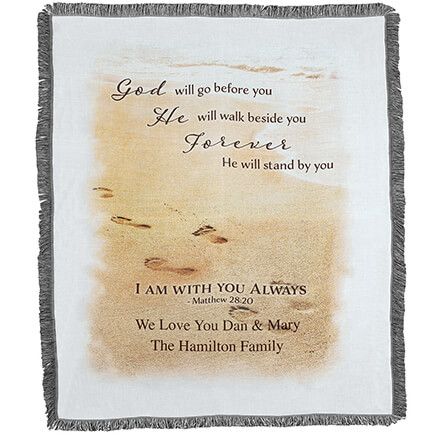 Personalized I Am Always With You Throw-374841