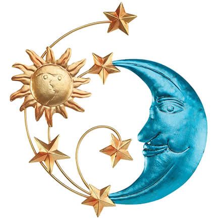 Metal Sun and Moon Hanging by Fox River™ Creations-374851
