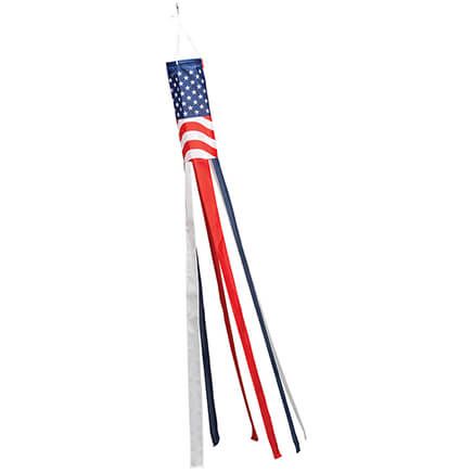 Solar Lighted Patriotic Windsock by Holiday Peak™-374853