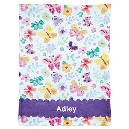 Personalized Children's Butterfly Blanket-374856