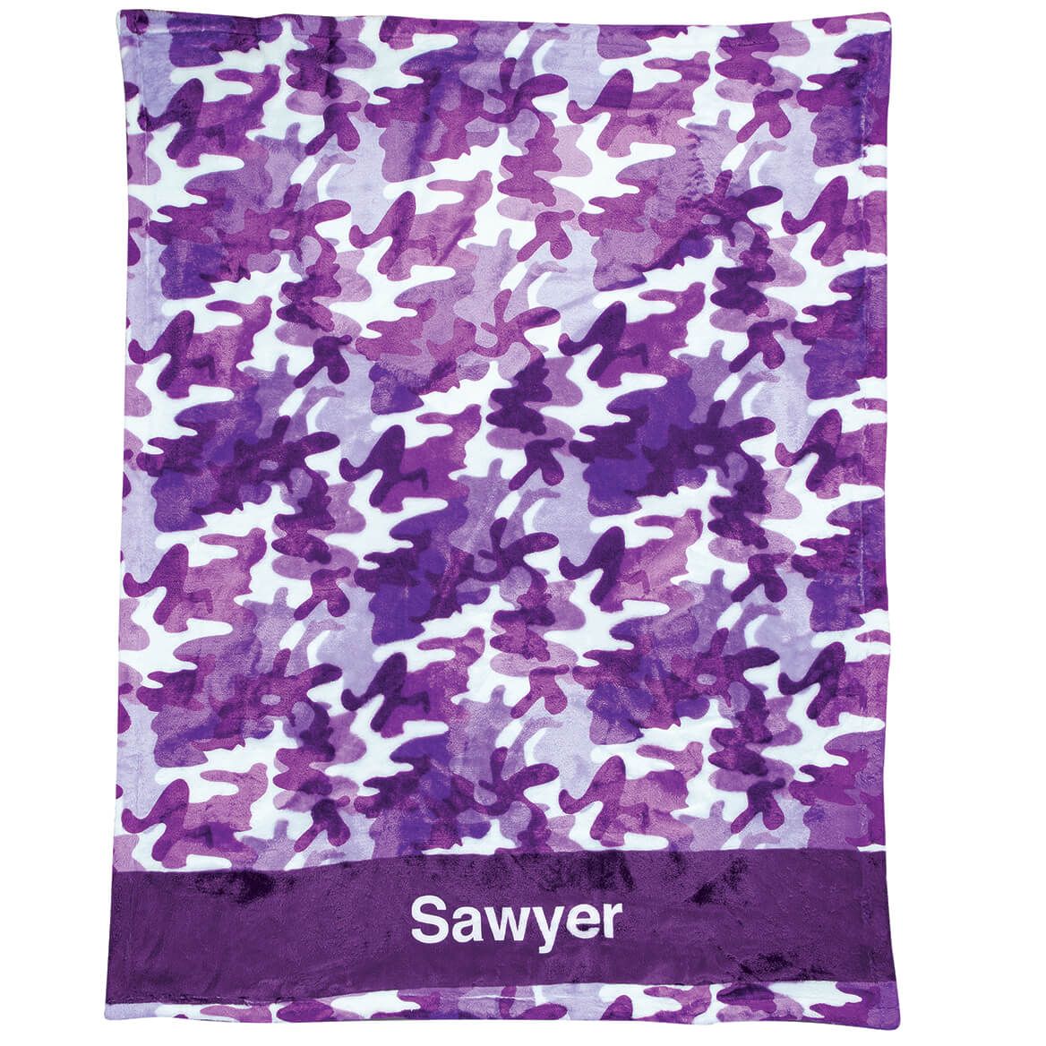 Personalized Children's Camouflage Blanket + '-' + 374858