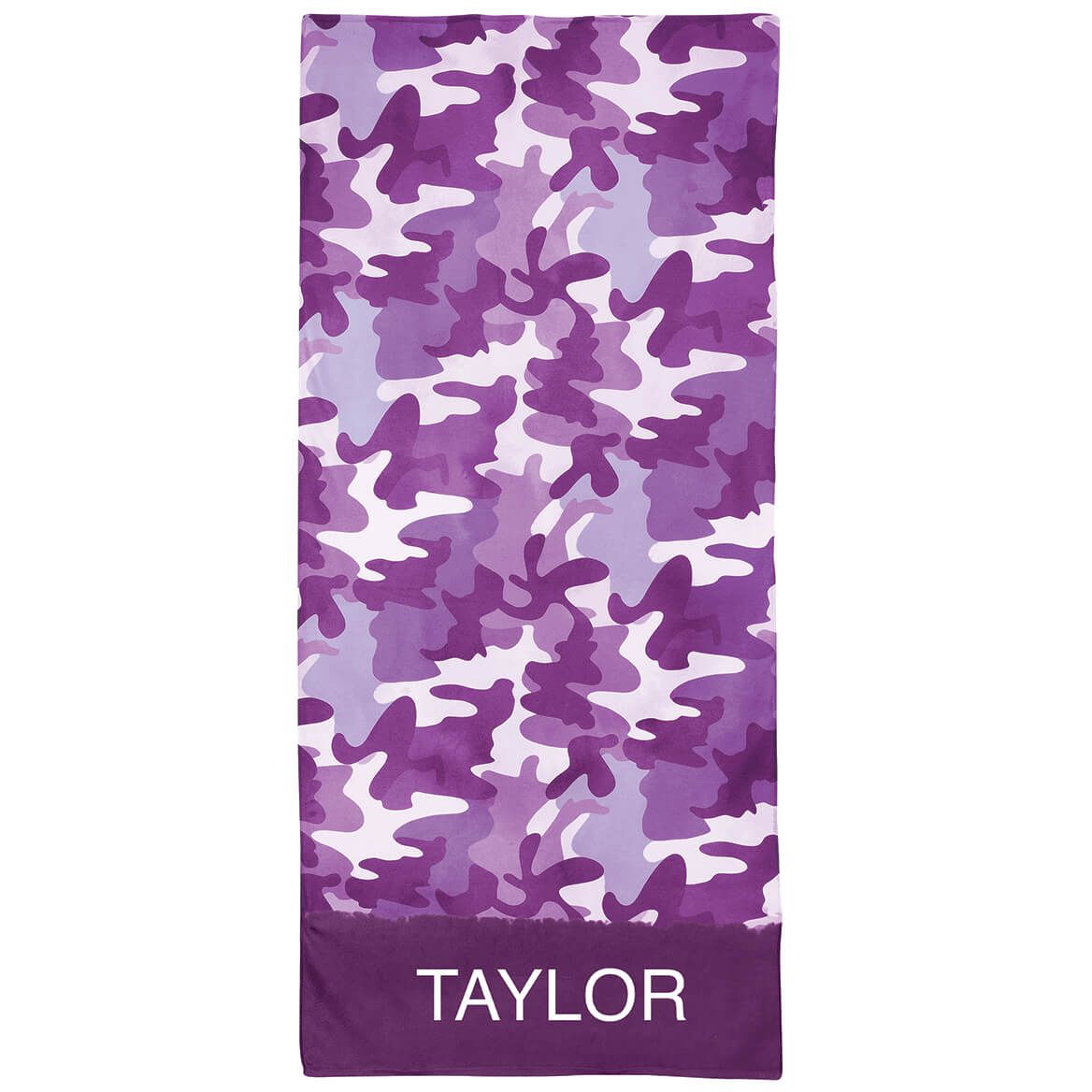 Personalized Camouflage Beach Towel + '-' + 374930