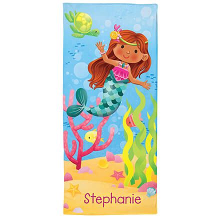 Personalized Mermaid Beach Towel-374931