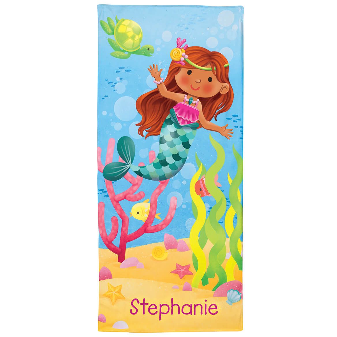 Personalized Mermaid Beach Towel + '-' + 374931