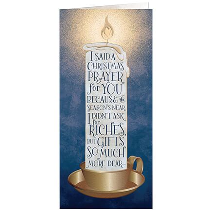 Personalized Candle Light Prayer Christmas Cards, Set of 20-374978
