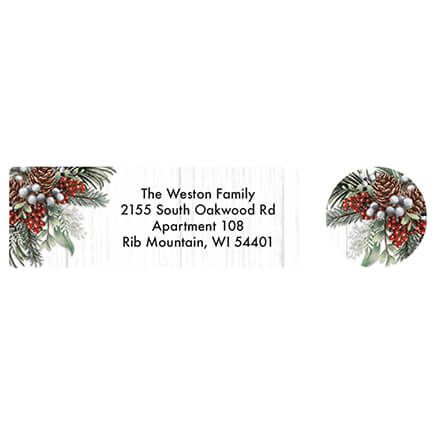 Personalized Floral Season's Greetings Labels and Seals, Set of 20-374985