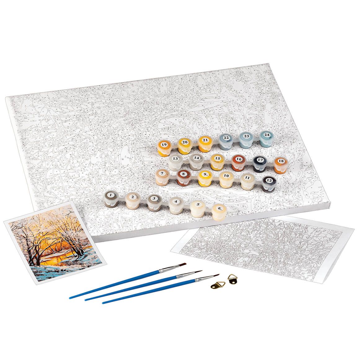Winter-Themed DIY Paint-By-Number Set + '-' + 375008