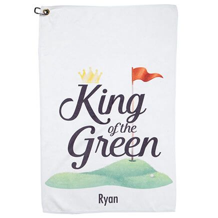 Personalized King of The Green Golf Towel-375091