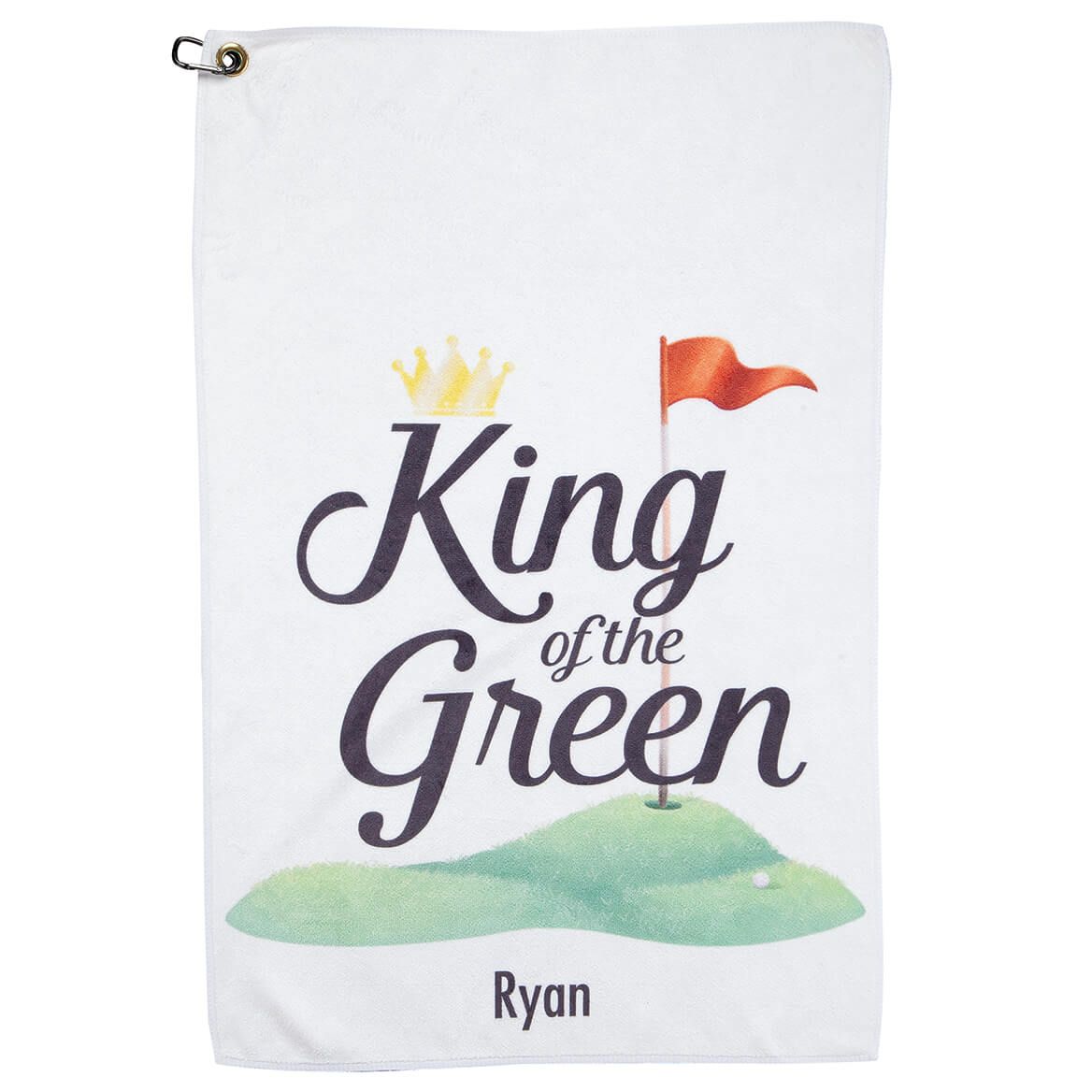 Personalized King of The Green Golf Towel + '-' + 375091