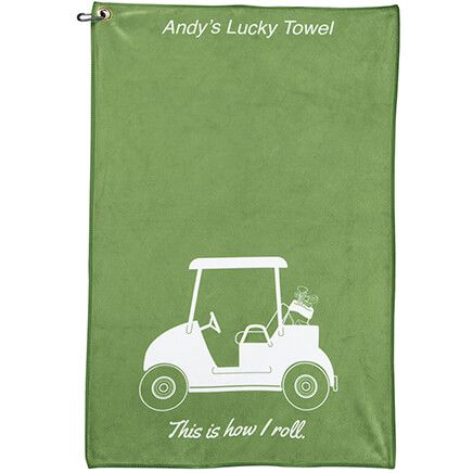 Personalized "This is How I Roll" Golf Cart Golf Towel-375093