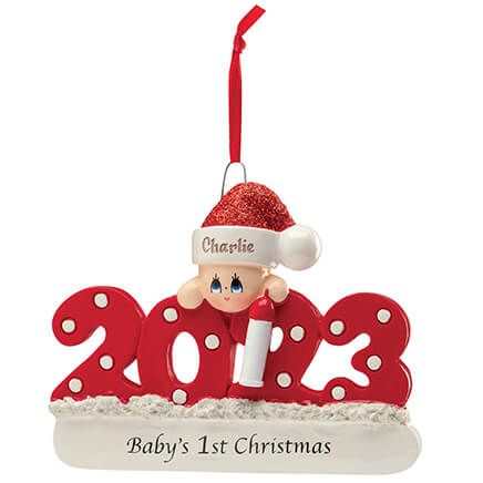 Personalized 2023 Baby's First Christmas Ornament-375101