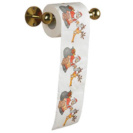 Santa and Reindeer 3-Layer Toilet Paper Roll-375359