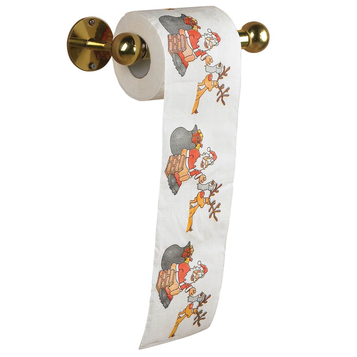 Santa and Reindeer 3-Layer Toilet Paper Roll + '-' + 375359