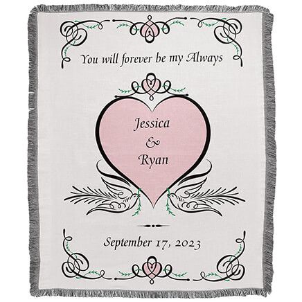 Personalized Forever and Always Throw, 50"x60"-375442