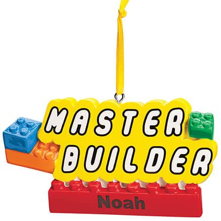 Personalized Master Builder Ornament-375495