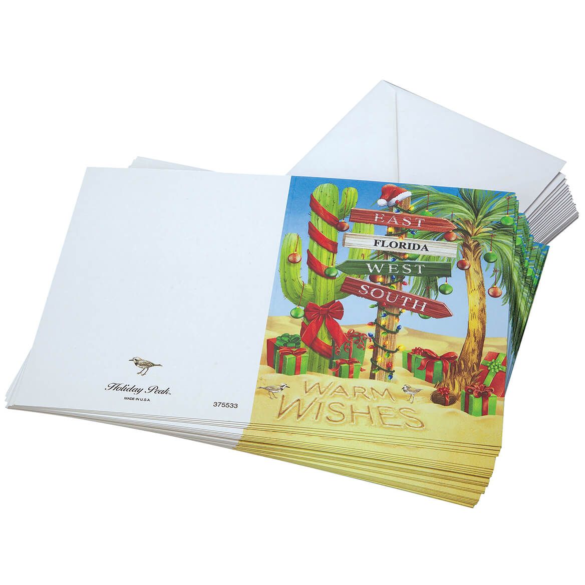 Personalized Warm Wishes Christmas Cards, Set of 20 + '-' + 375533