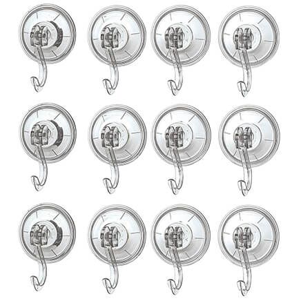 Suction Cup Hooks, Set of 12-375544