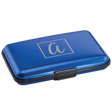 Personalized Initial Aluminum Credit Card Holder-375568