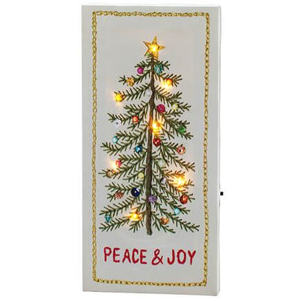 Lighted Peace & Joy Canvas by Holiday Peak™-375602