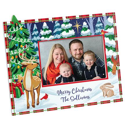 Personalized Woodland Friends Christmas Frame-375614