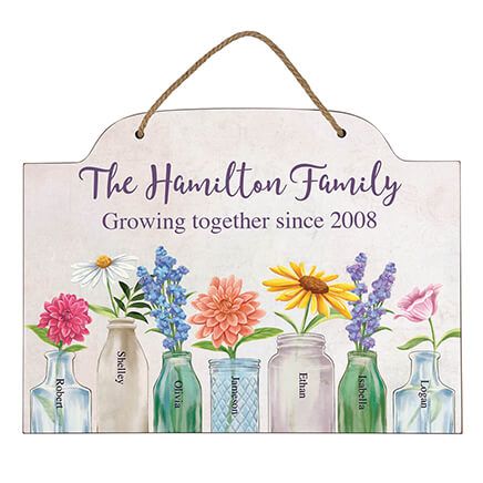 Personalized Growing Together Hanging Sign-375621